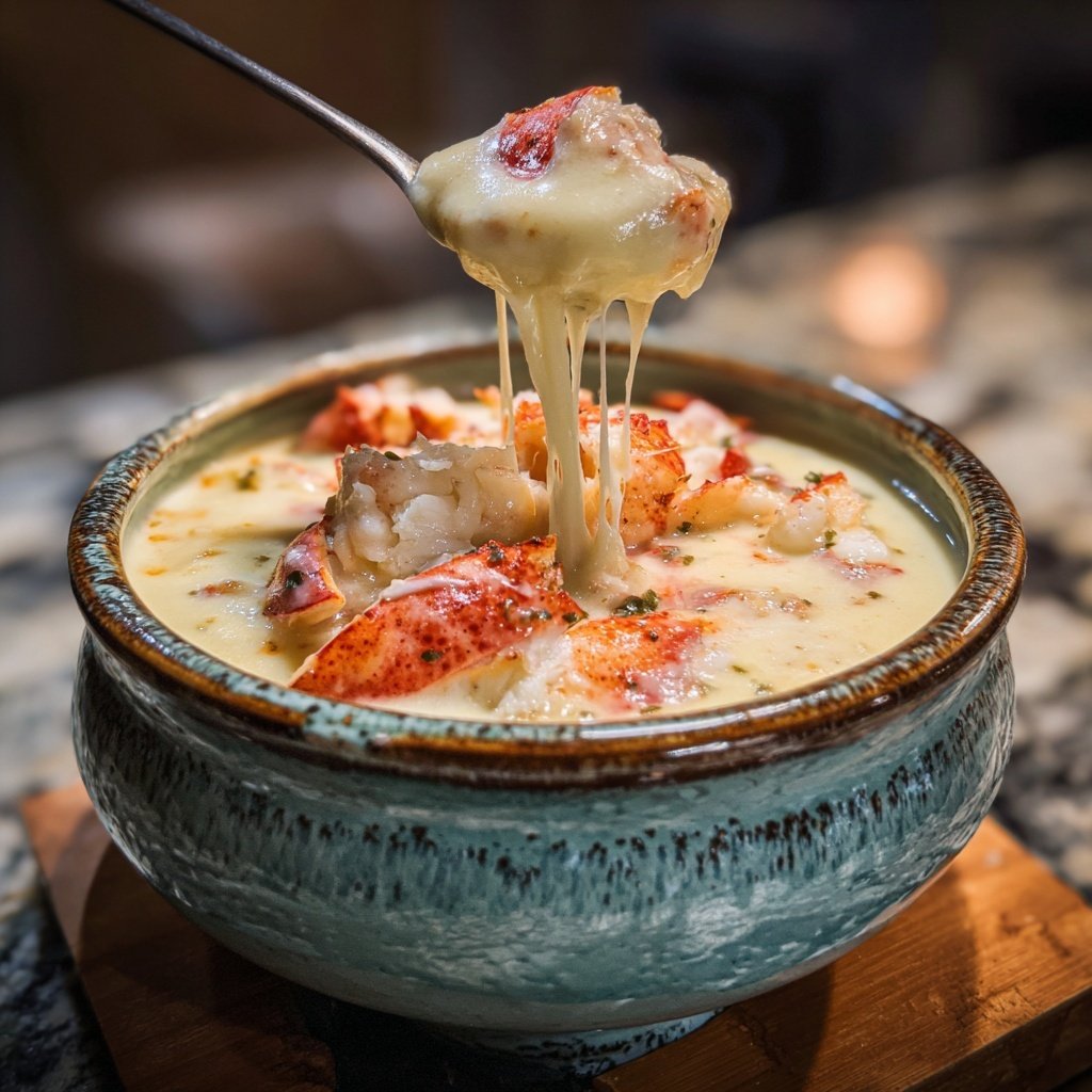Lobster and White Cheddar Fondue