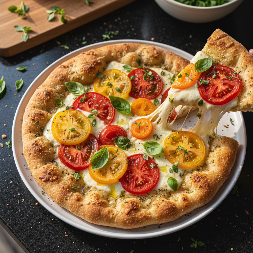 Fresh Herb and Tomato Flatbread