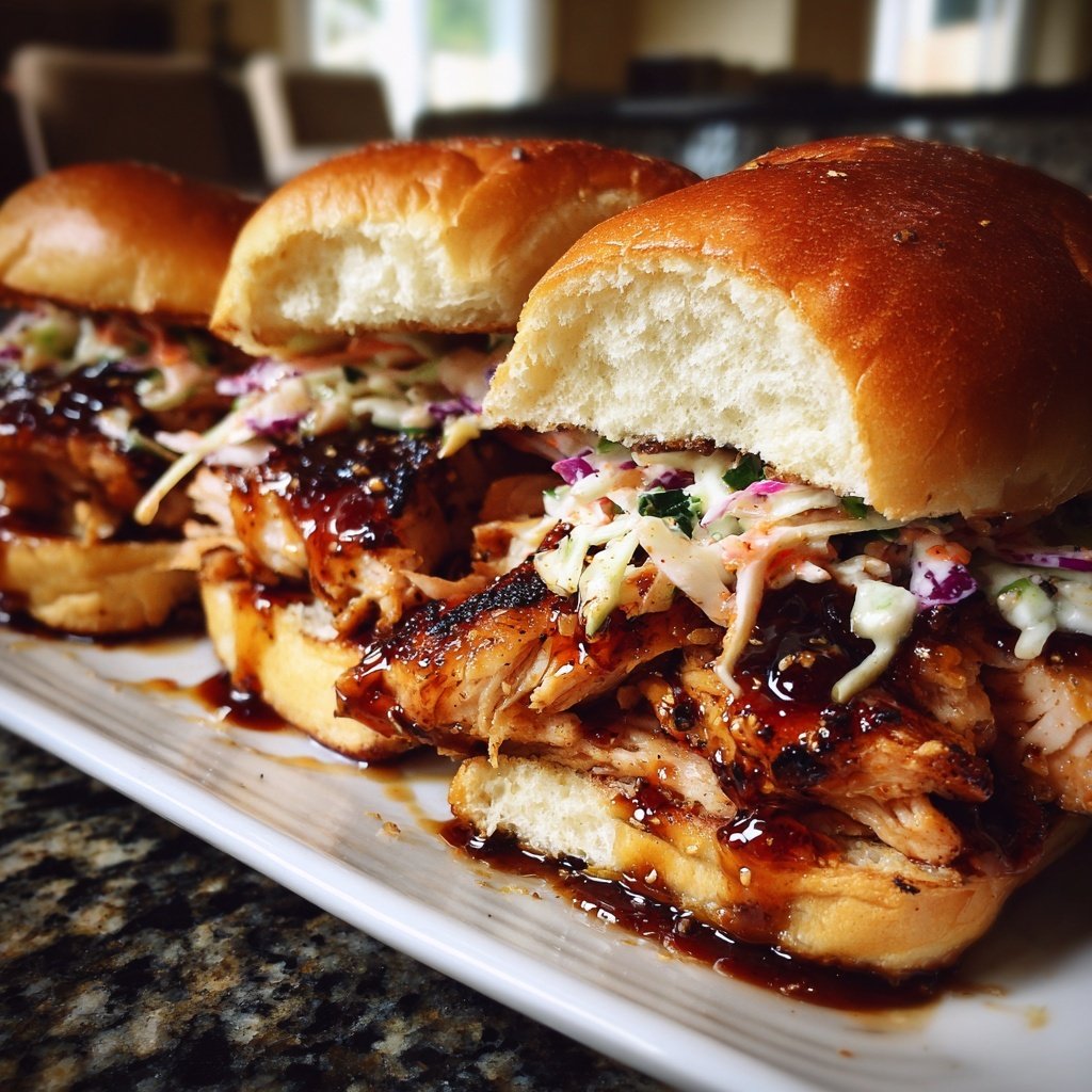 Honey Garlic Chicken Sliders