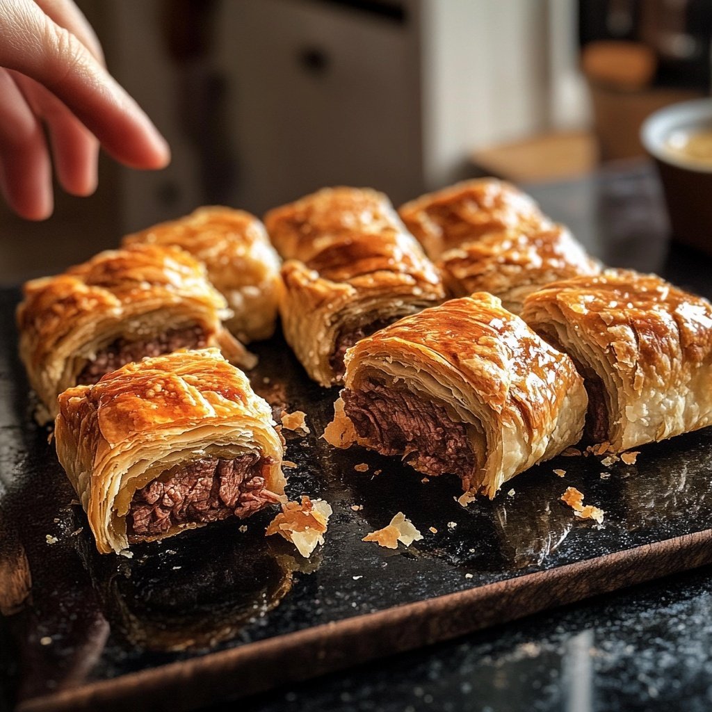 Beef Wellington Bites with Dijon Sauce
