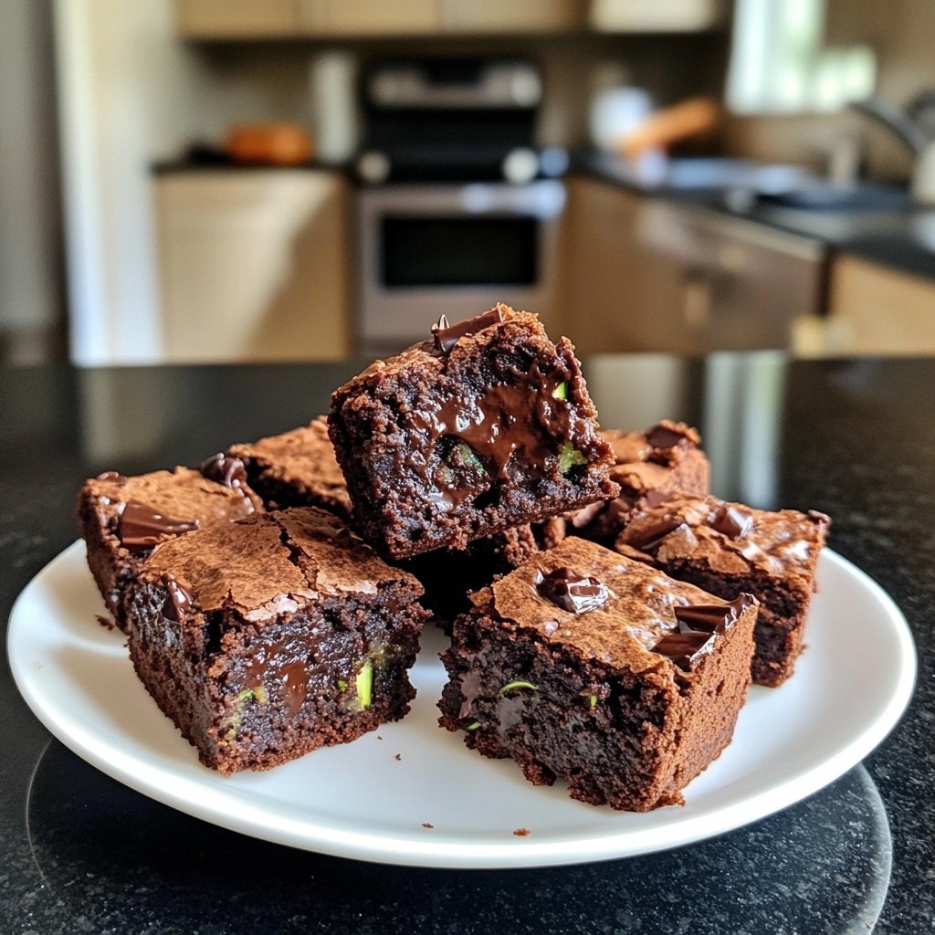Zucchini Fudgy Brownie Bites