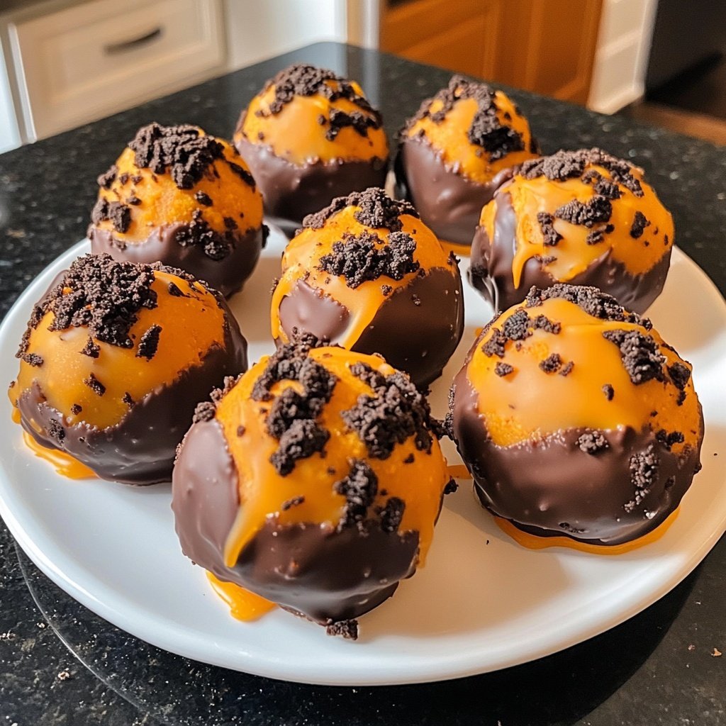 The Best Pumpkin Oreo Balls