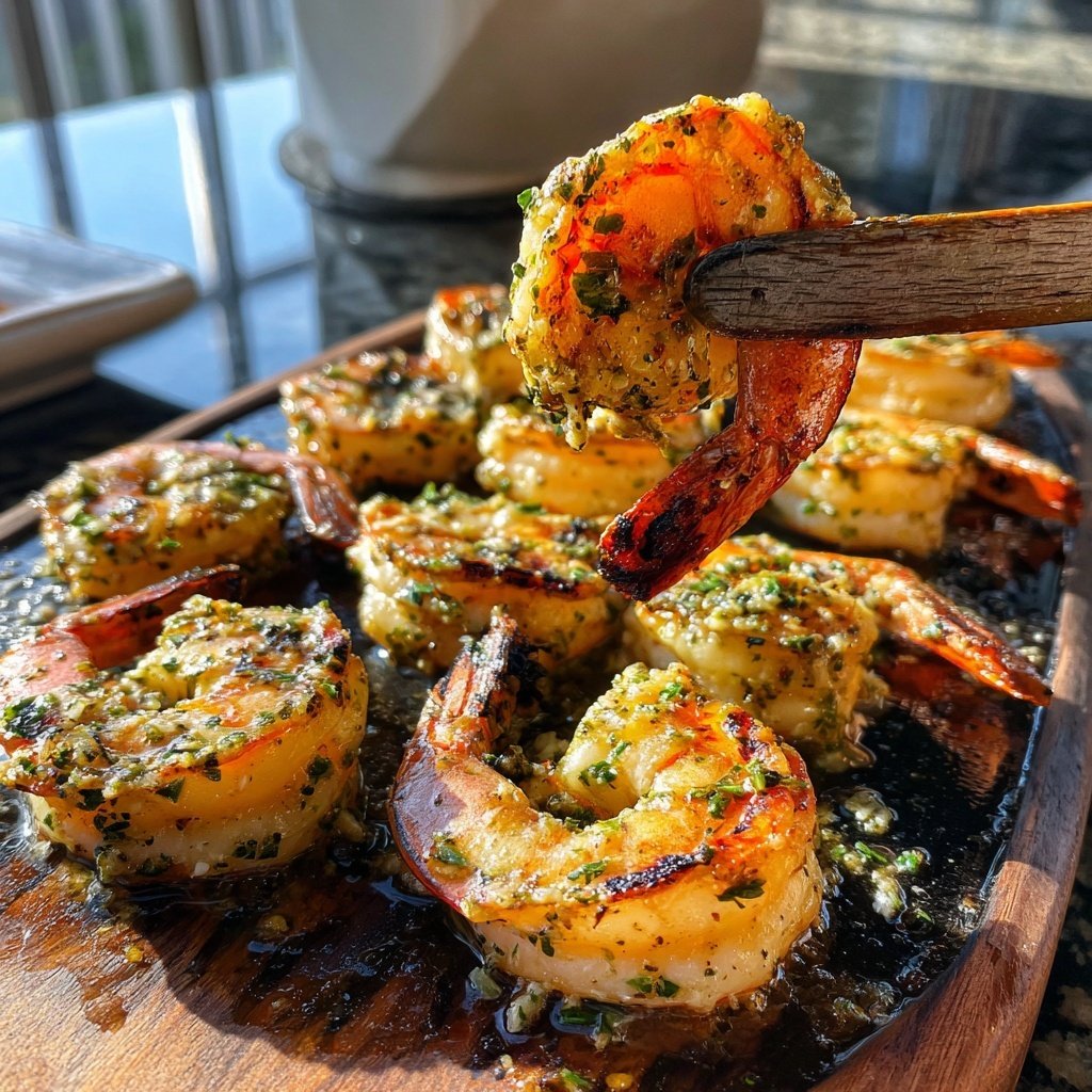 Garlic Parmesan Grilled Shrimp