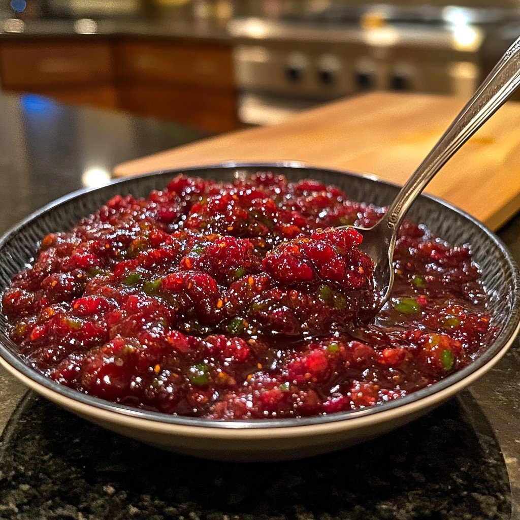 Cranberry Apple Chutney for Cheese and Roasted Meats