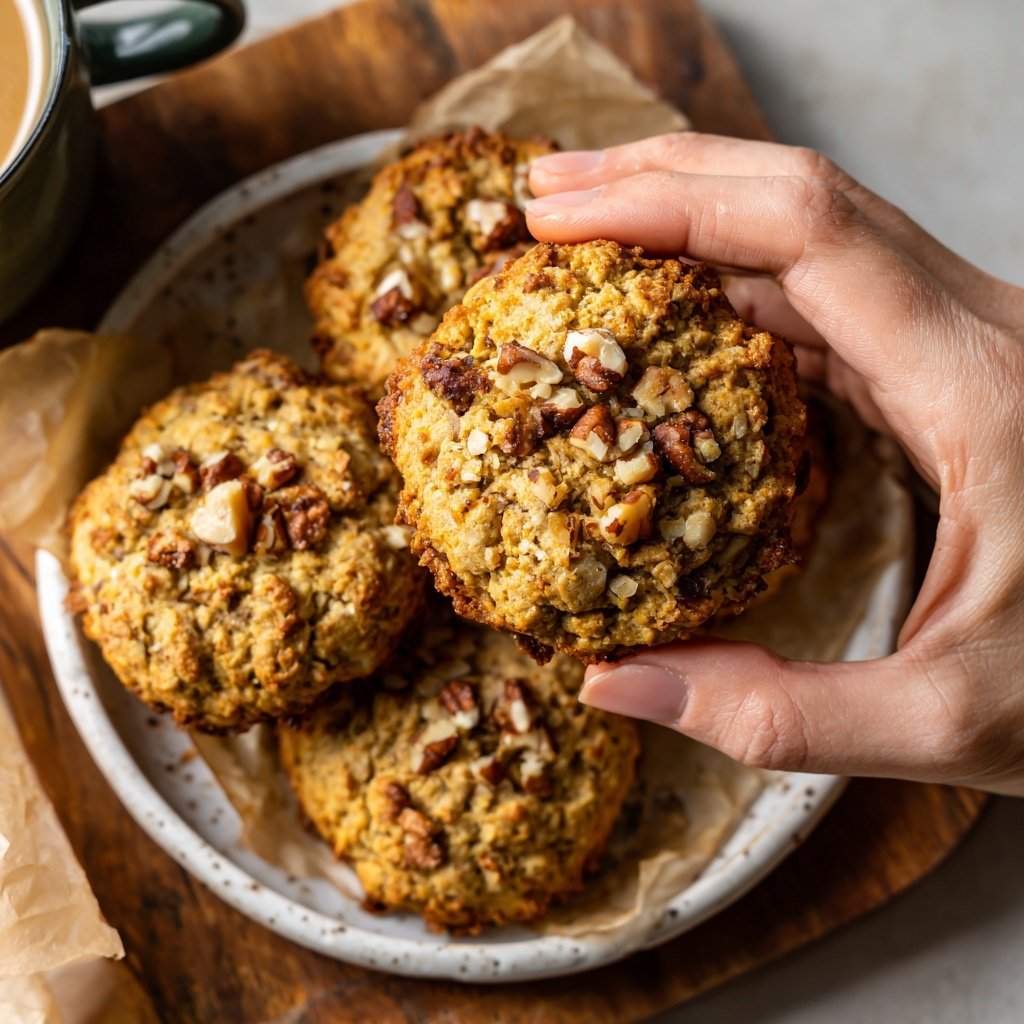 Banana Hazelnut Breakfast Cookies