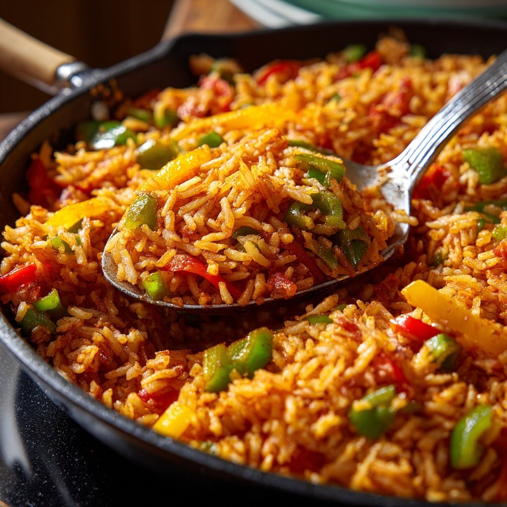 Mexican Red Rice Skillet Dish