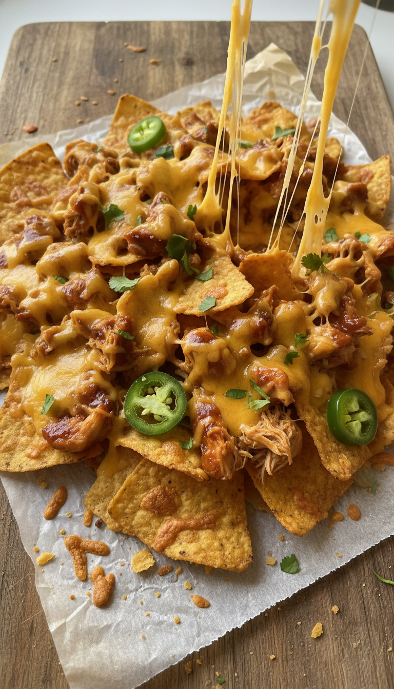 BBQ Chicken Loaded Nachos