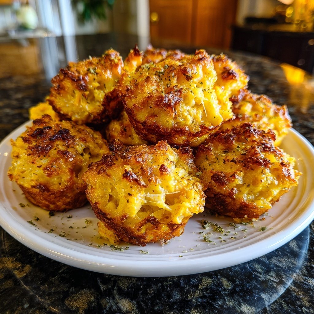 Lobster Mac Cheese Bites Golden