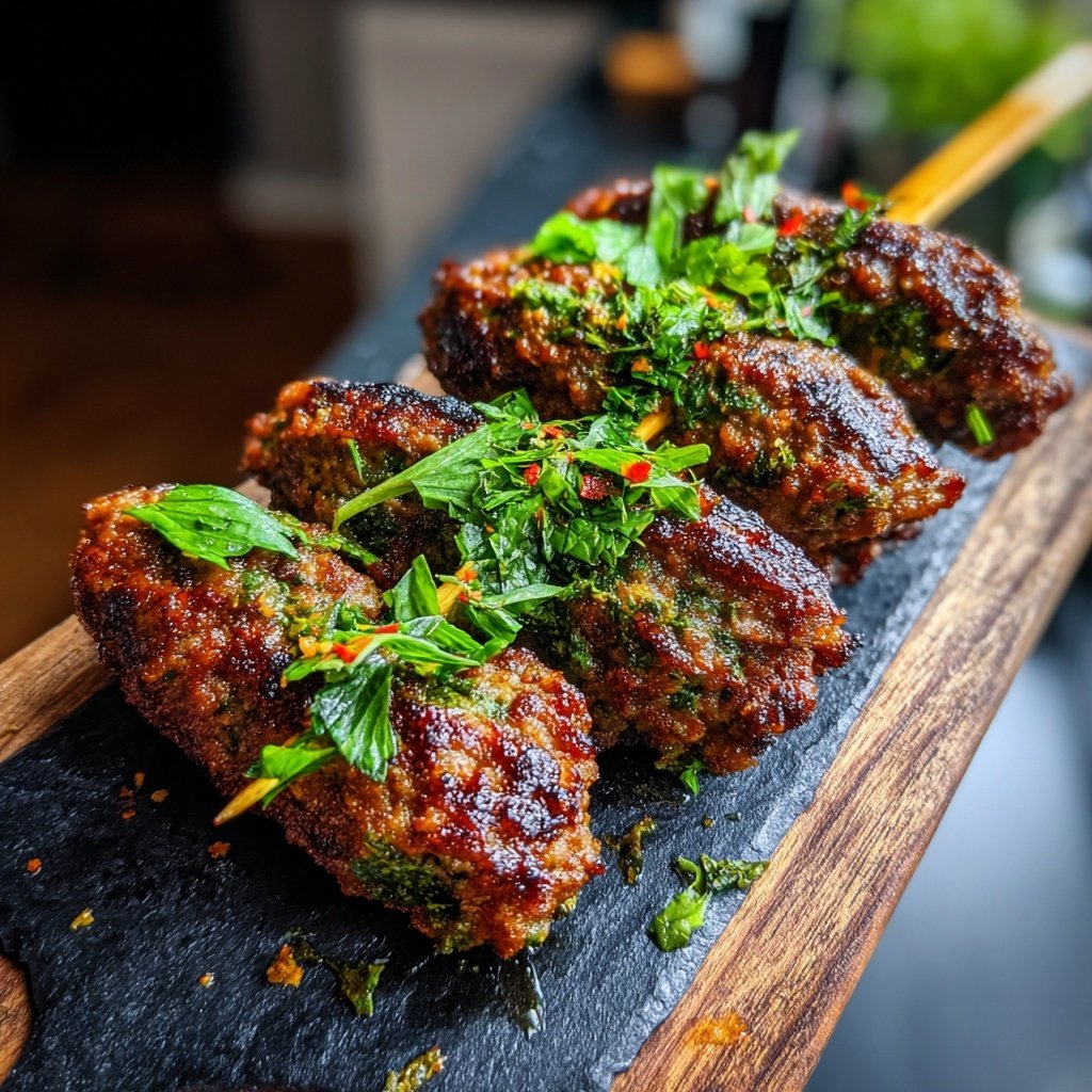 Spicy Lamb Kofta Skewers
