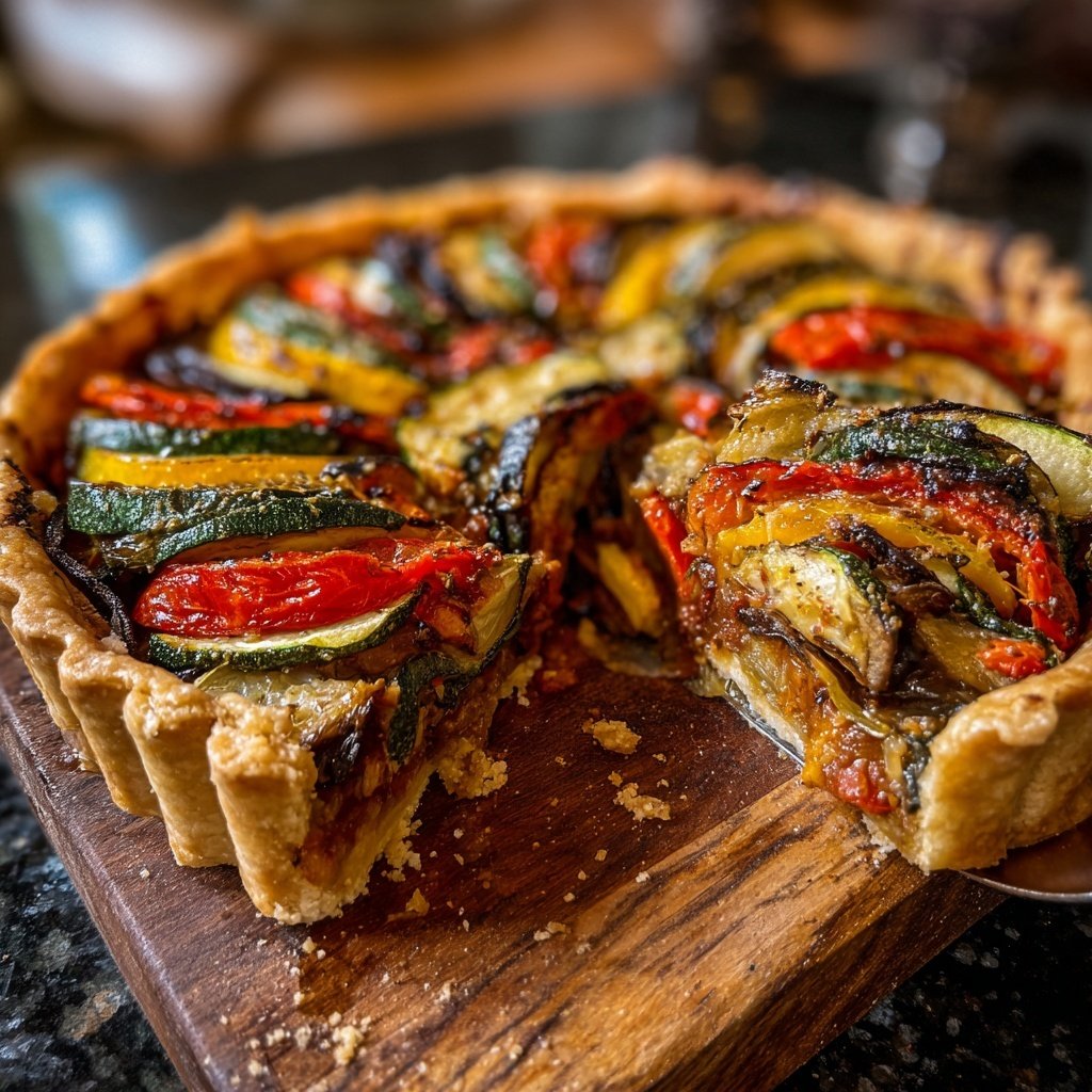 Savory Rustic Ratatouille Tart