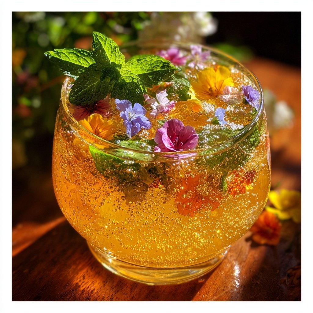 Floral Citrus Spritzer Cocktail