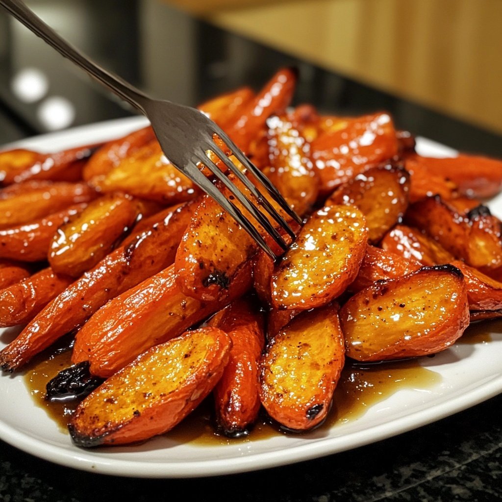 Honey Balsamic Roasted Carrots
