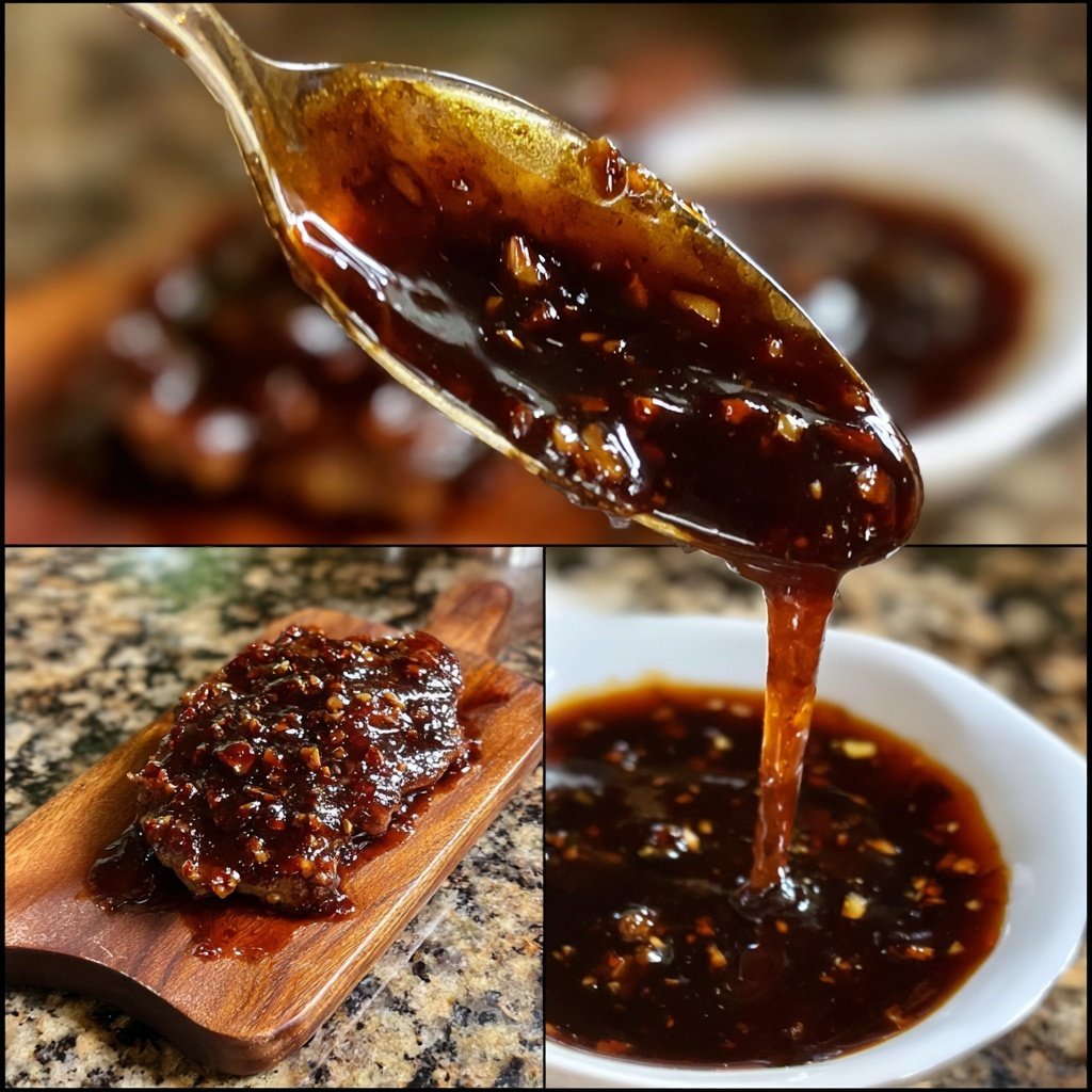 Garlic Balsamic Glaze for Steak and Chicken​