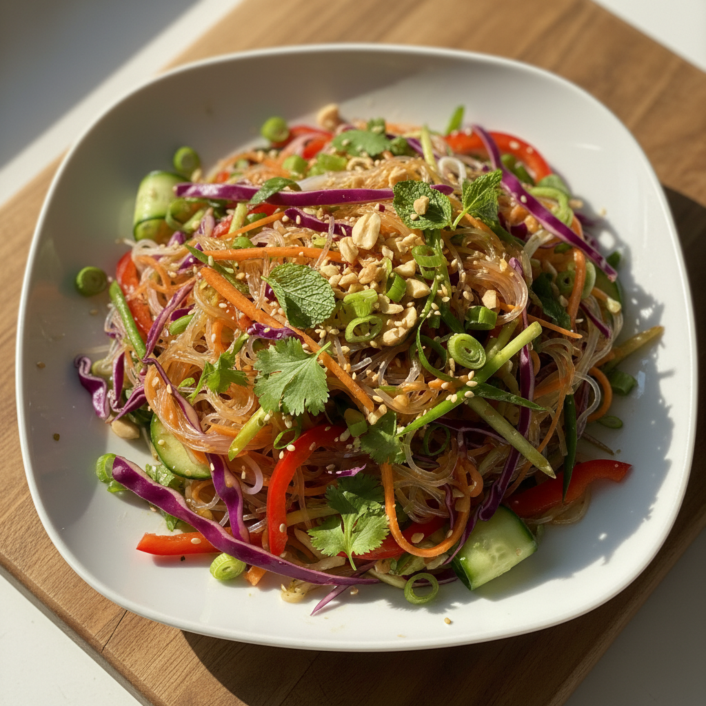 Colorful Asian Noodle Salad