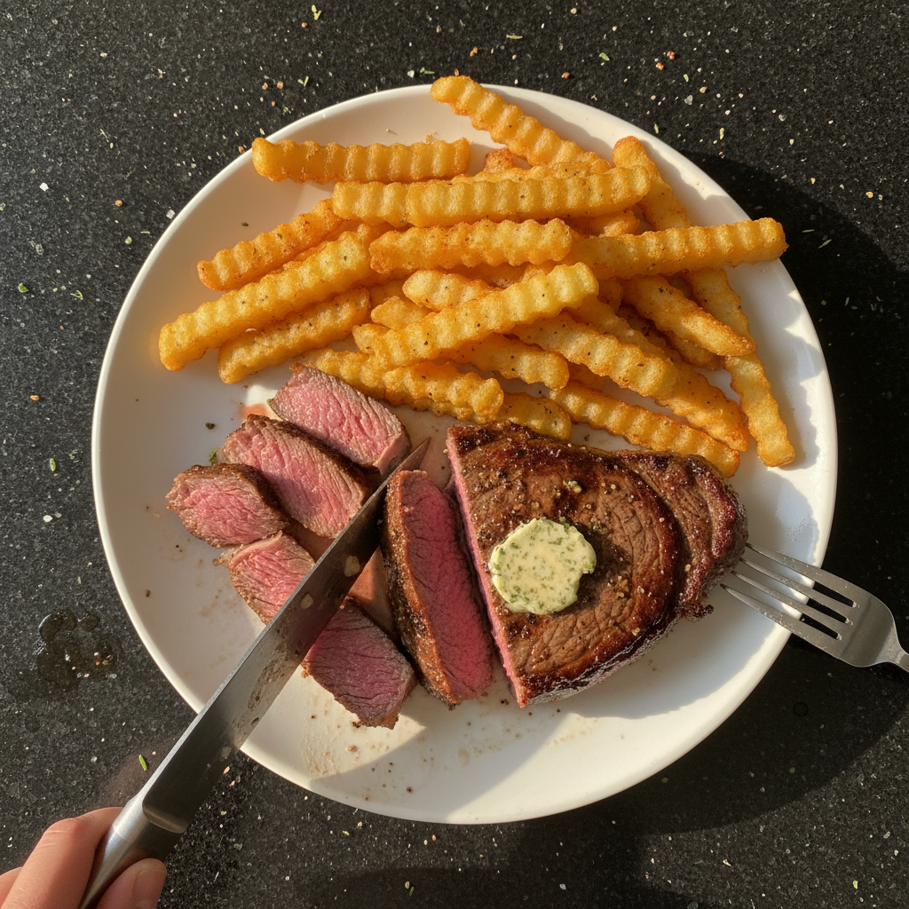 Candlelit Dinner Steak Frites