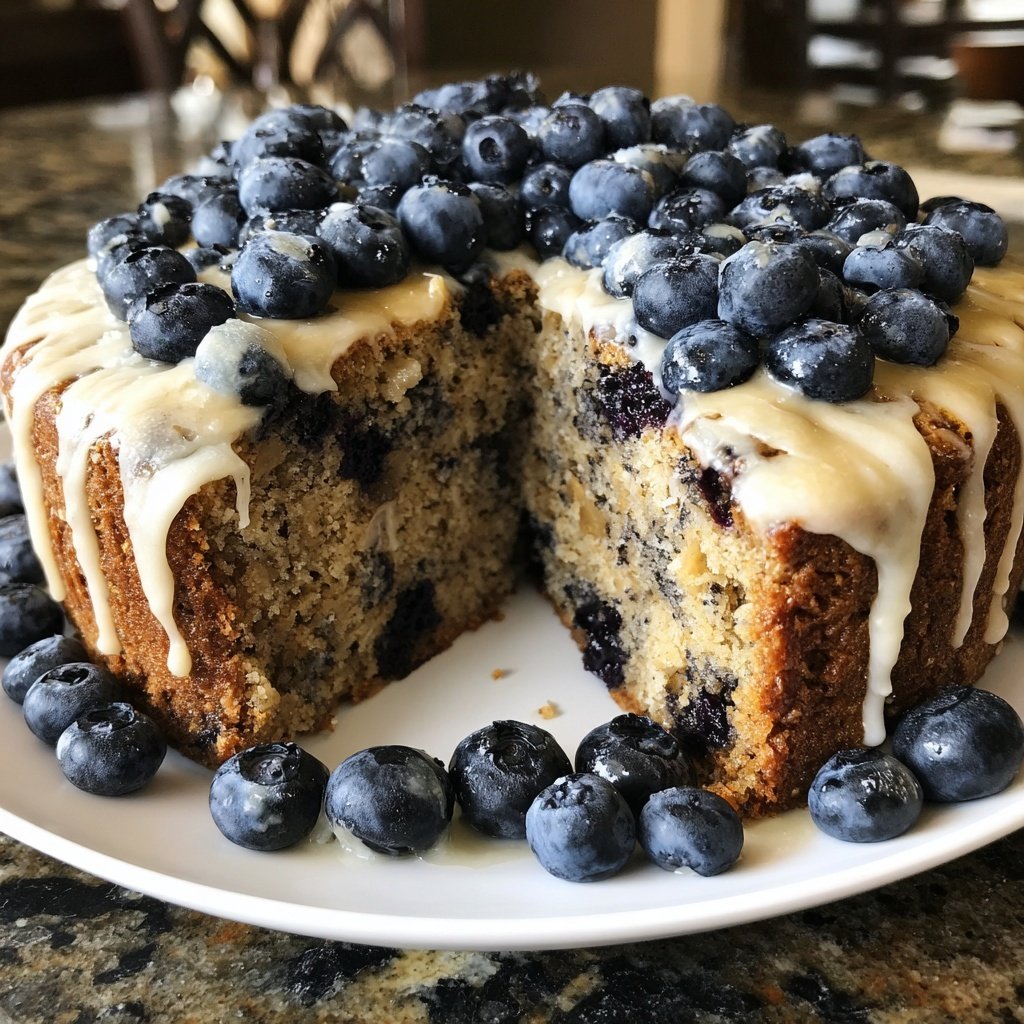 Vanilla Poppyseed Cake Blueberry