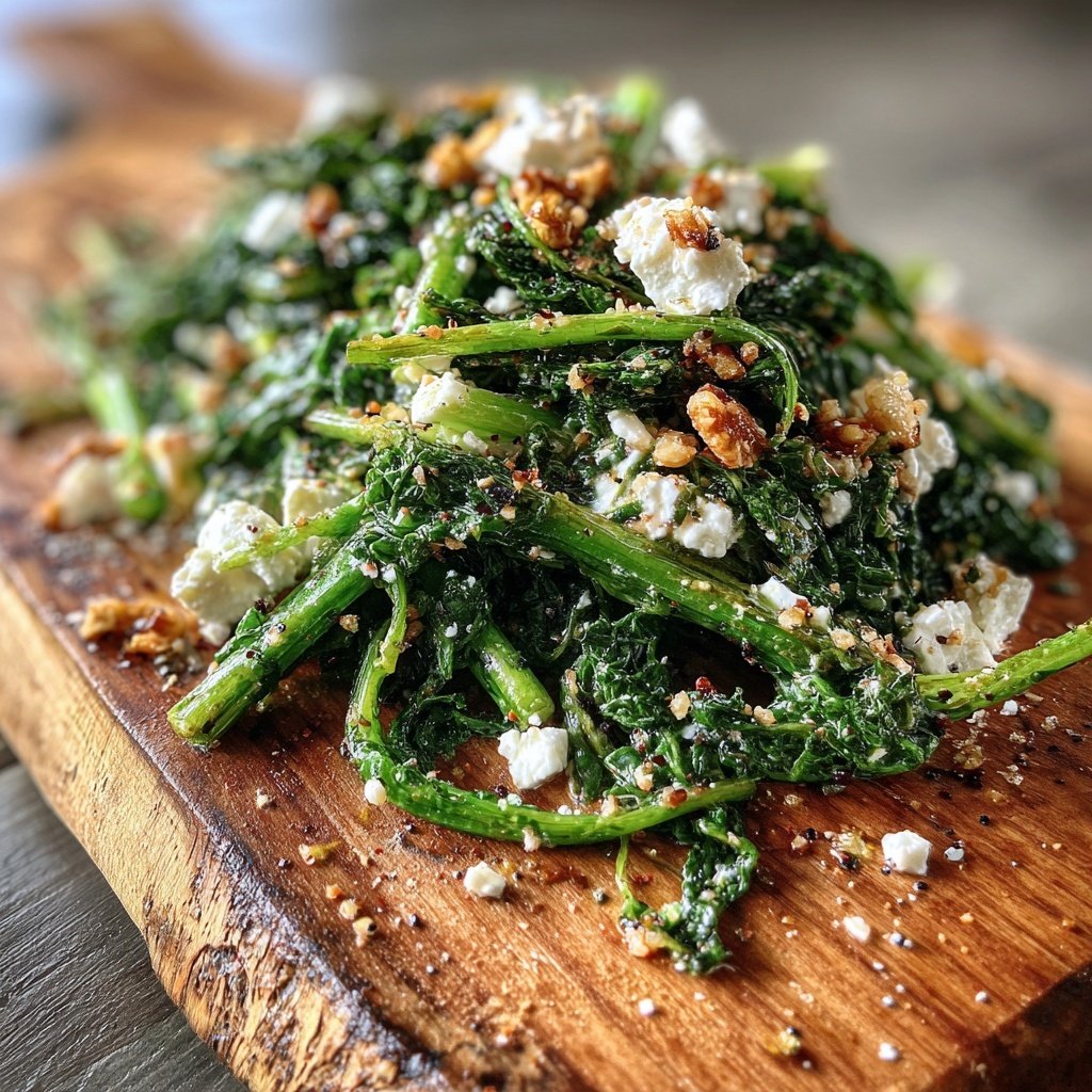 Dandelion Greens and Feta Toss