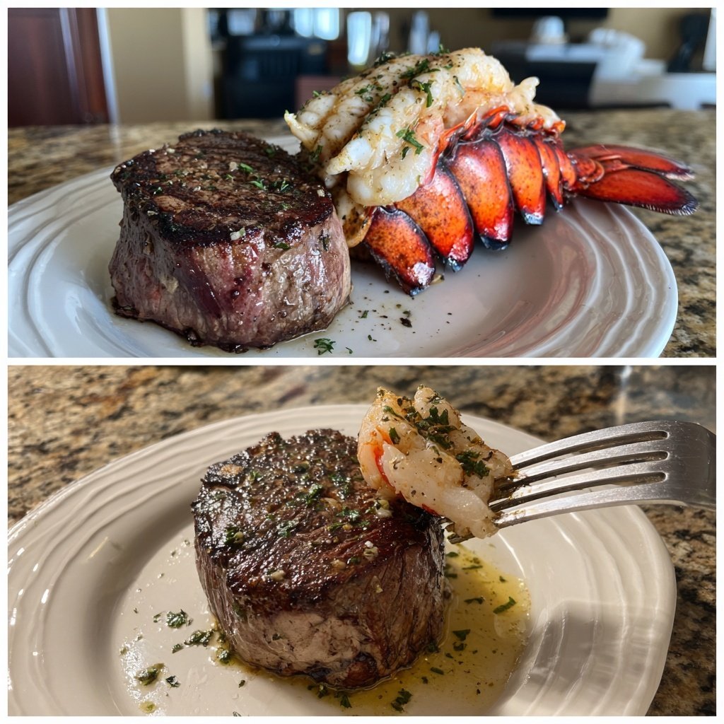Filet Mignon and Lobster Tail