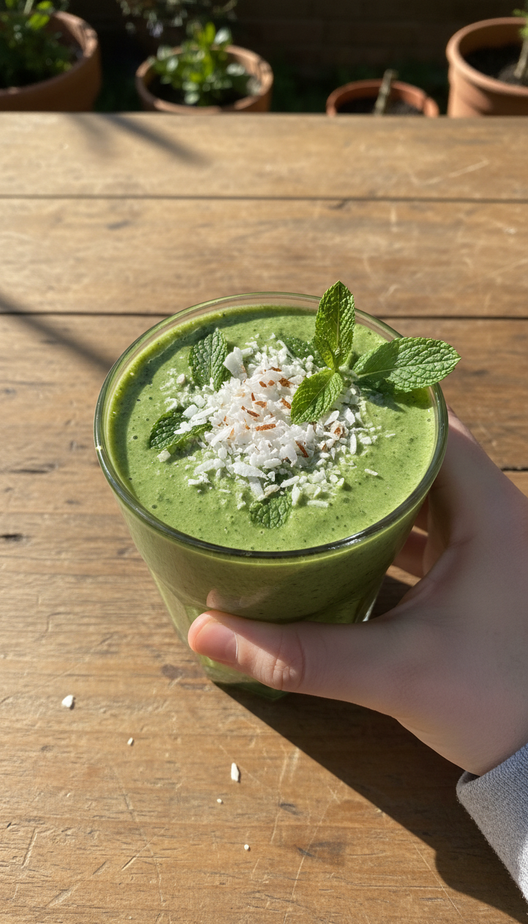 Green Spinach Coconut Smoothie