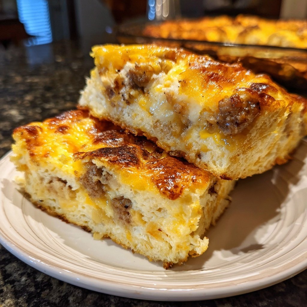 Easy Breakfast Sausage Egg Casserole