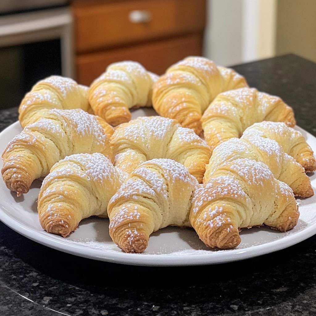 Buttery Vanilla Crescent Cookies