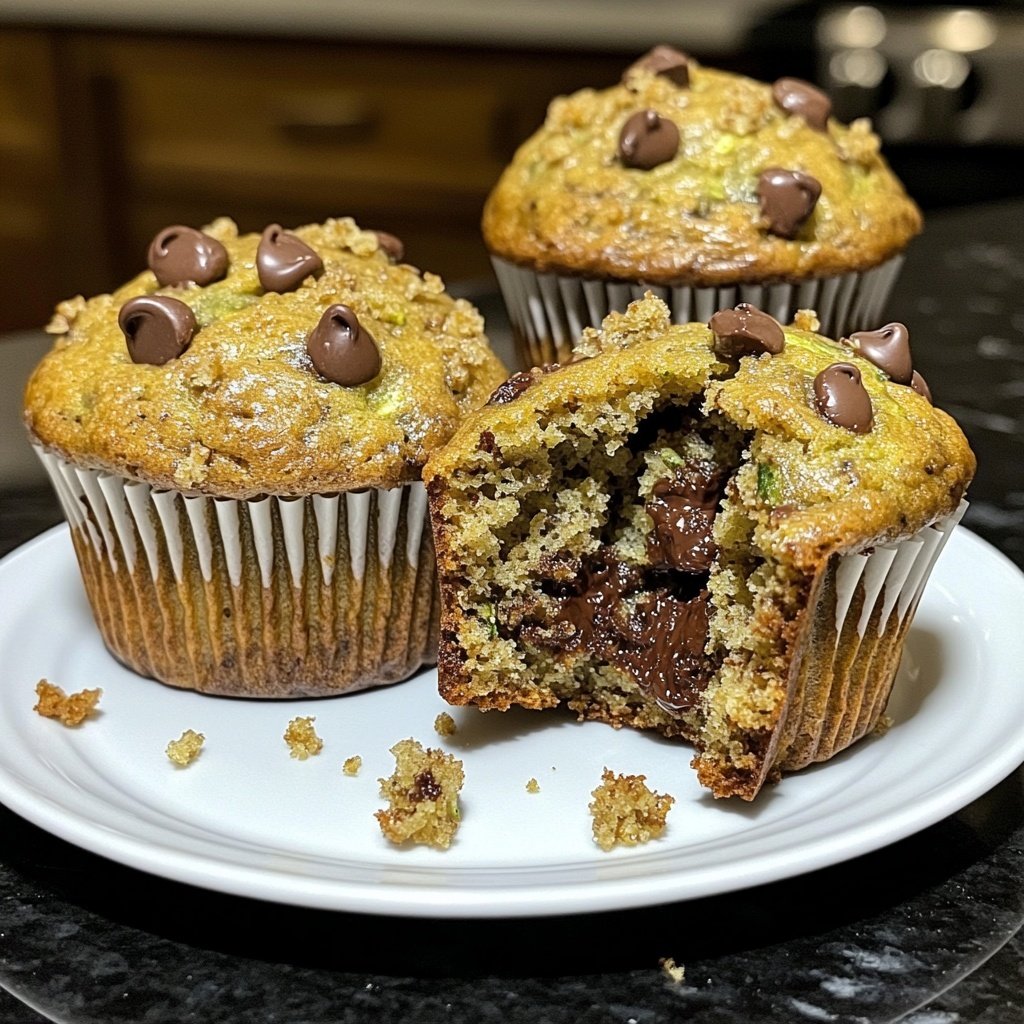 Zucchini Chocolate Chip Muffins