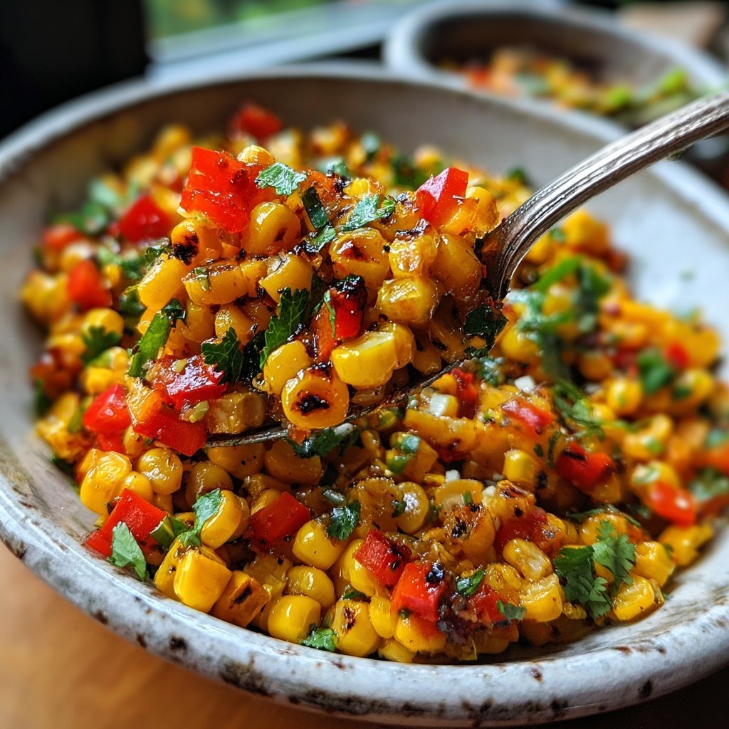 Zesty Roasted Corn Salad