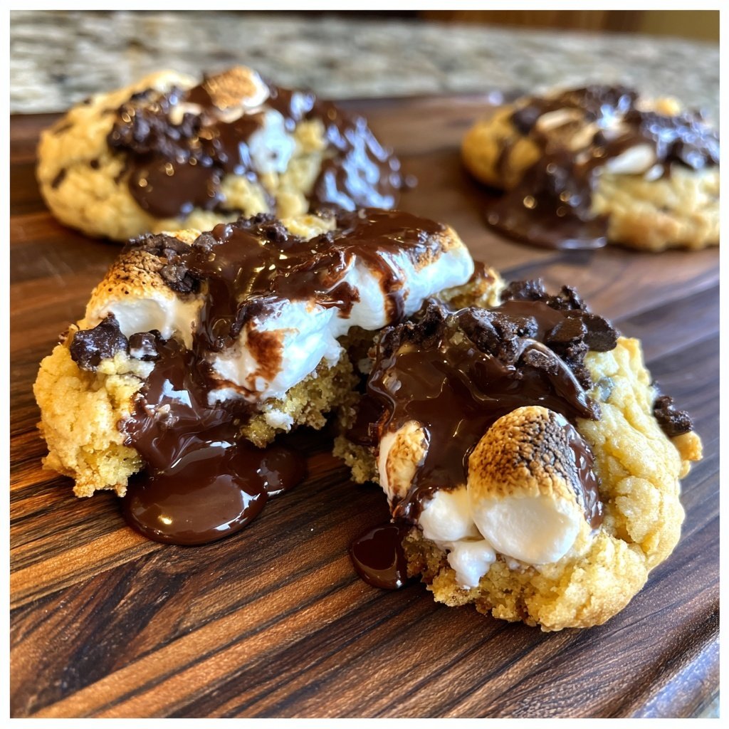 Crumbl S'mores Cookies