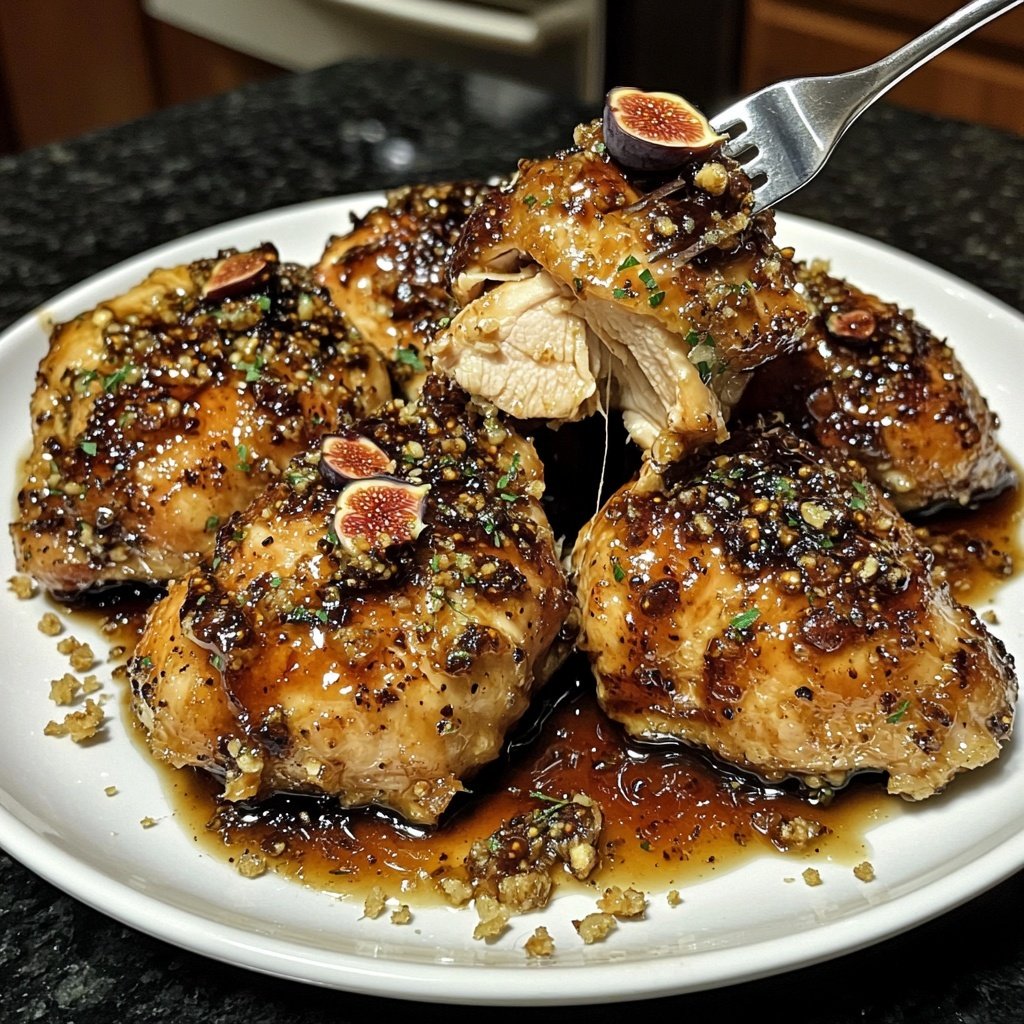 Balsamic Fig Glazed Chicken