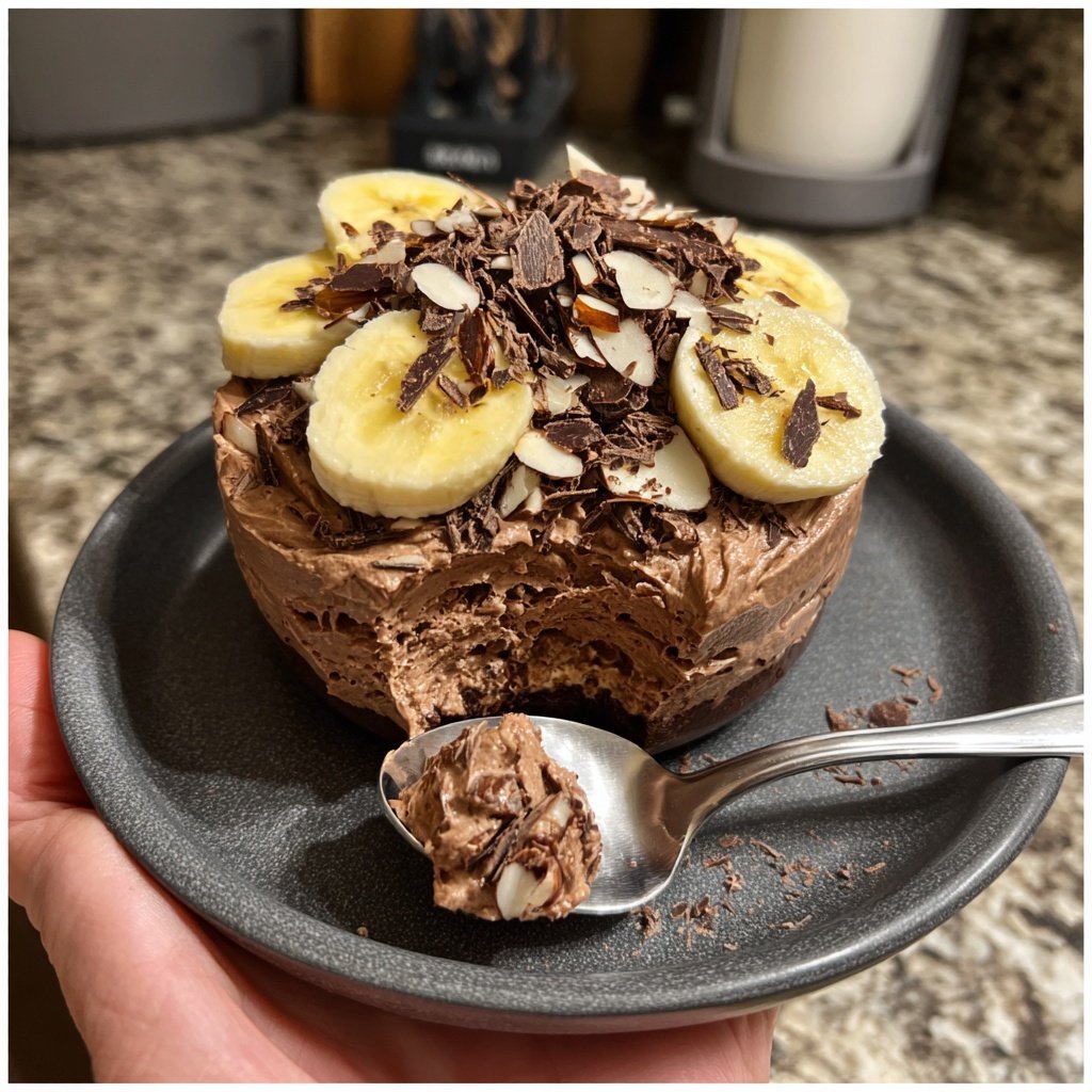 Chocolate Almond Banana Mousse