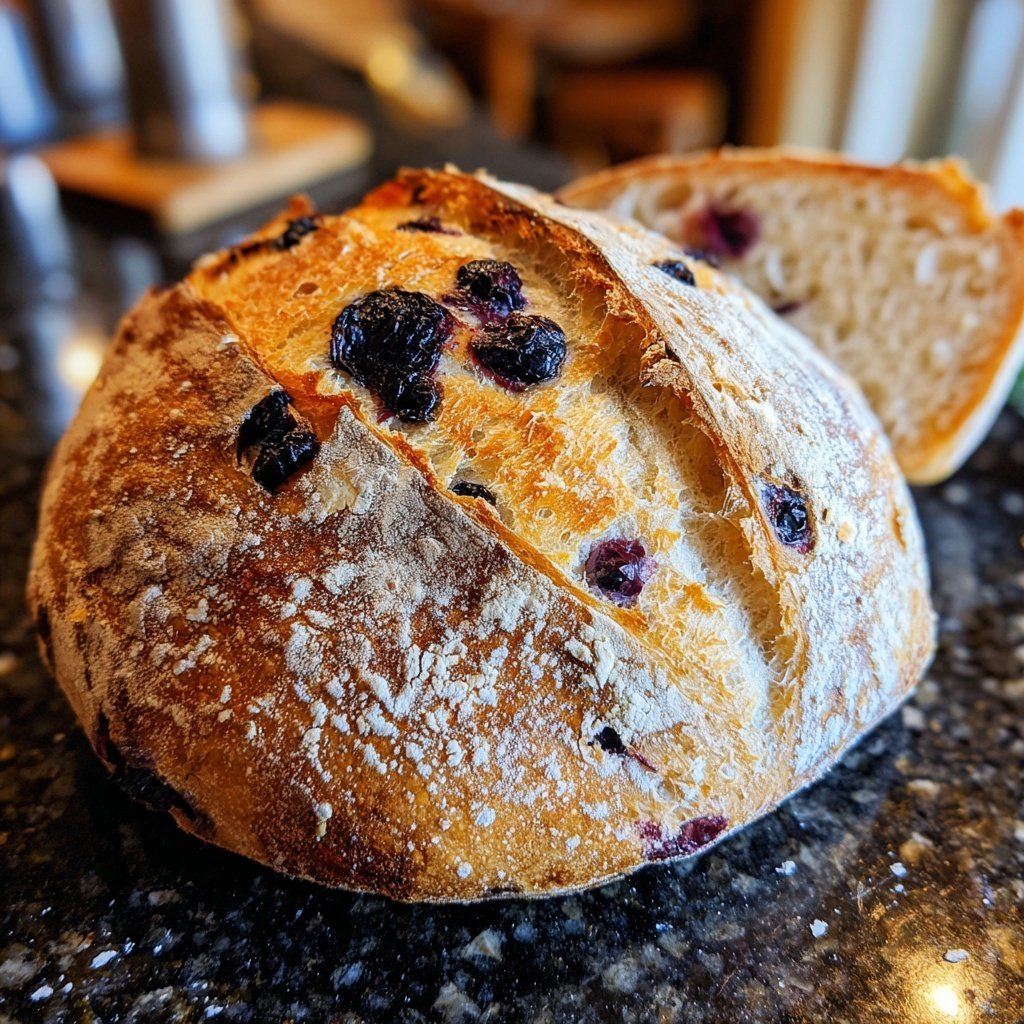 Blueberry Lemon Sourdough with Orange Zest