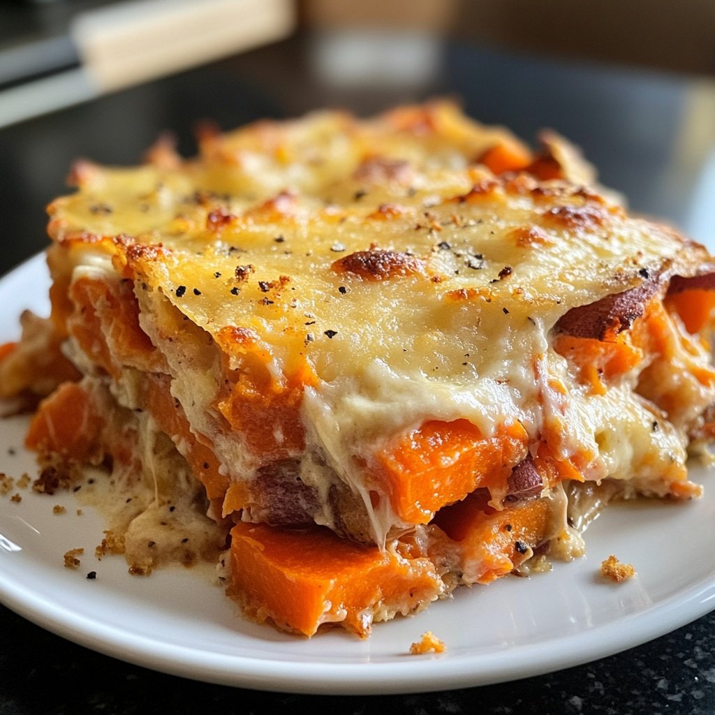 Cheesy Root Vegetable Gratin